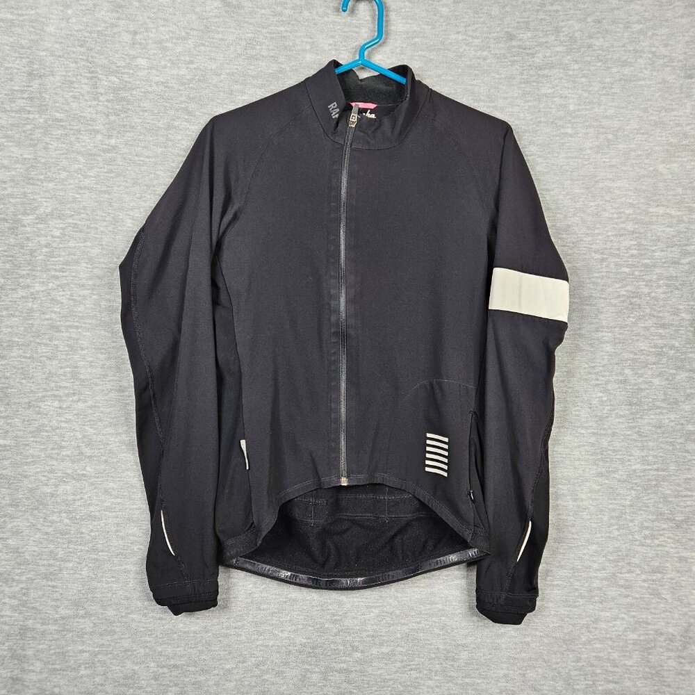 Rapha Proteam Unisex Adult Full Zip Black Cycling Jacket Size M